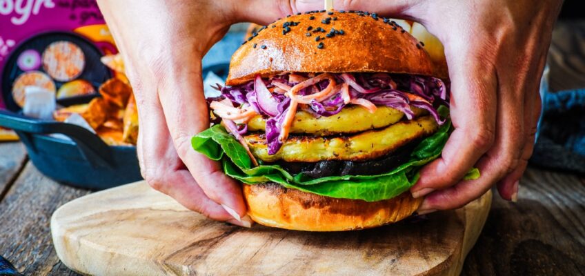 Halloumi burger